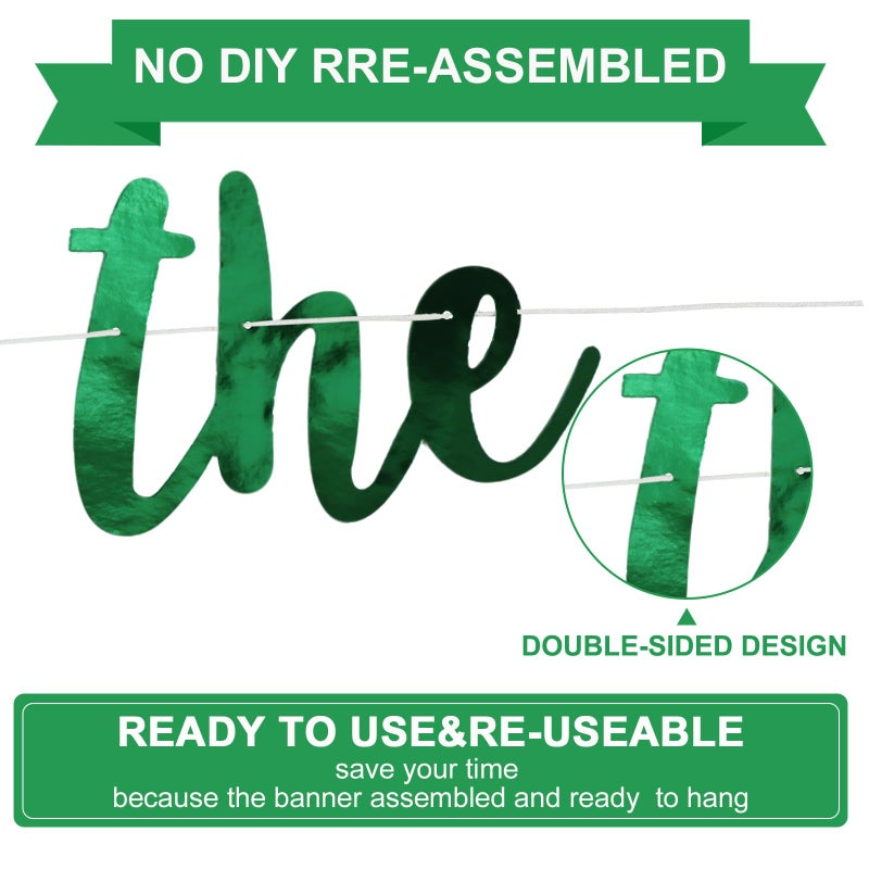 بيشيدا BEISHIDA باللون الأخضر على الوجهين، بداية لافتة فصل جديد، كتاب وداع تحت عنوان حفلة الانتقال لمنزل جديد، زينة تهانينا، إكليل تقاعد لحفلات التخرج، لافتة تخرج 2025 - Image 2